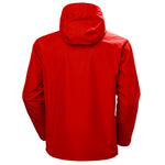 Helly Hansen Men's Seven J Waterproof Windproof Breathable Rain Jacket, 222 Alert Red, Small