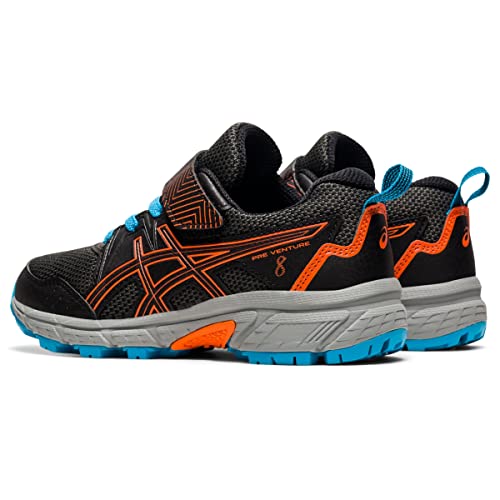 ASICS Boy's Pre Venture 8 PS (Toddler/Little Kid) Black/Marigold Orange 13 Little Kid M