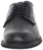 Bates Men's Leather Uniform Oxford, Black, 6 E US