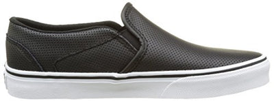 Vans Women's Low-Top Sneakers, Black(Black(perf Leather), 5
