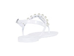 Stuart Weitzman Womens Goldie Jelly White 9 M