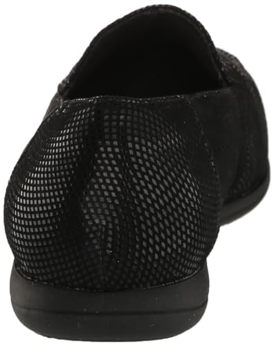 Trotters Women's Deanna Flat Sandal, Black Mini Dot, 7.5 X-Wide