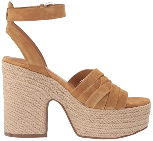 Marc Fisher LTD Women's OATEN Wedge Sandal, Medium Natural 101, 7