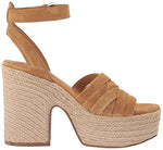 Marc Fisher LTD Women's OATEN Wedge Sandal, Medium Natural 101, 7