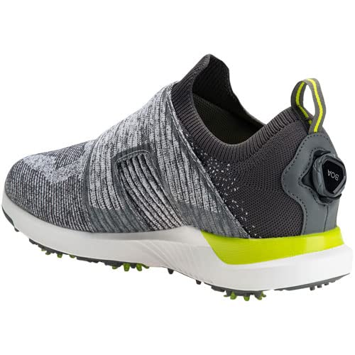 FootJoy Men's Hyperflex Boa Golf Shoes - Previous Season Style Grey/Green Medium 14