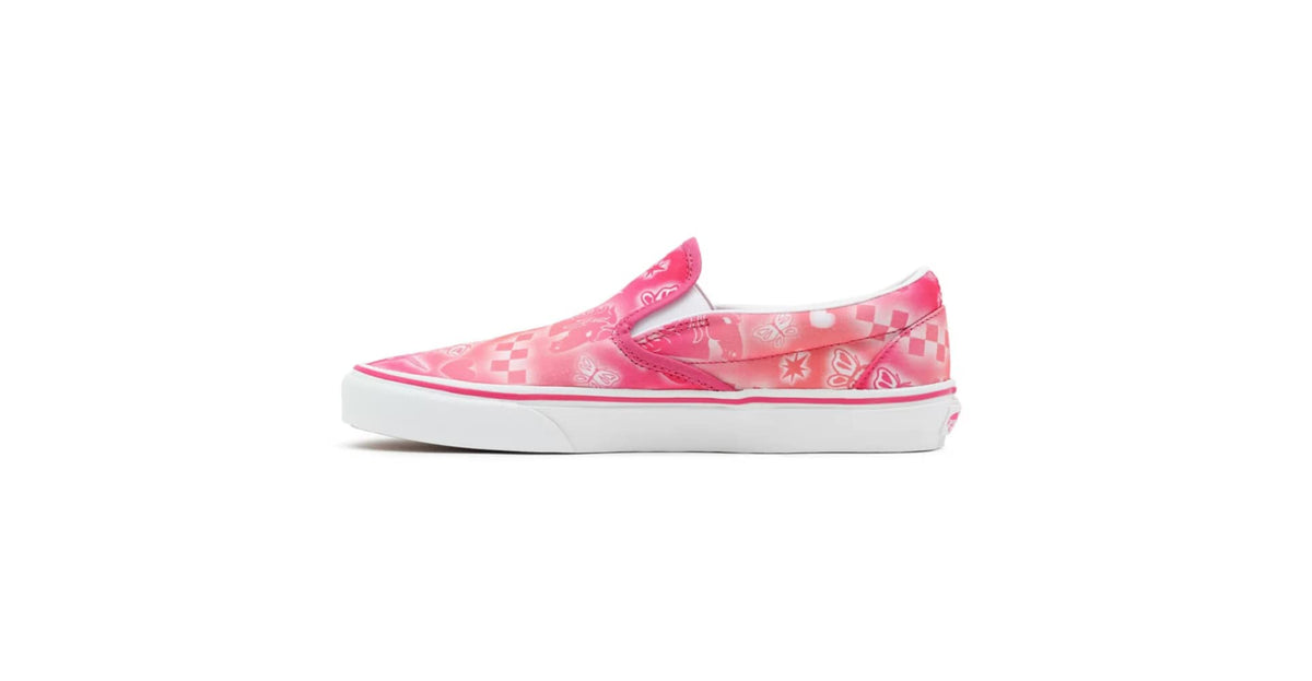 Vans X Better Together Sneaker Collection (Better Together) Fuchsia Purple/True White (Classic Slip-On) Men's 5.5, Women's 7 Medium