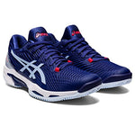 ASICS Solution Speed FF 2 Clay Tennis Shoes for Women - PU-Applied Upper - Supreme Bounce Dive Blue/Soft Sky 9.5 B - Medium
