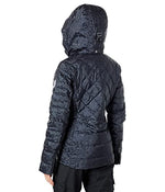 Obermeyer Devon Down Jacket for Women - Full Front Zipper Closure With Fleece Chin Warmer, Chic and Gorgeous Down Jacket Black Frost 2 One Size