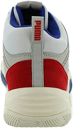 PUMA Rebound Future Evo Men's Basketball 9 D(M) US White-Surf The Web-High Risk Red-Grey