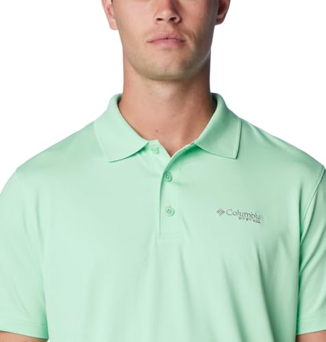 Columbia Men's Low Drag Offshore Polo, Ocean Mint, Medium