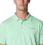 Columbia Men's Low Drag Offshore Polo, Ocean Mint, Medium