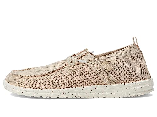 Hey Dude Women's Wendy Halo Beige Size 5 | Women's Shoes | Women's Slip On Shoes | Comfortable & Light-Weight