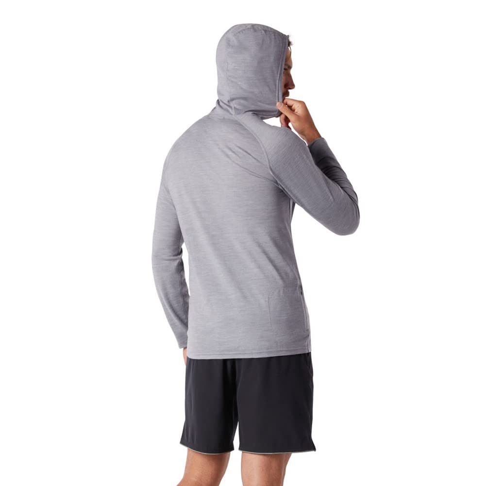 Smartwool SW016556545S Men's Merino Sport 150 Hoodie Light Gray Heather S