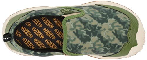 KEEN Speed Hound Slip On Durable Comfortable Easy On Bike Tread Sneakers, Camo/Campsite, 11 US Unisex Little Kid