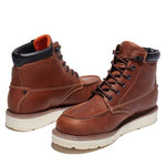 Timberland PRO Men's Gridworks 6 Inch Soft Toe Waterproof EK+ Industrial Work Boot, Brown Regenerative Leather, 11