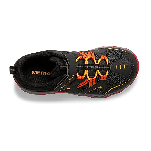 Merrell Trail Chaser Hiking Sneaker, Black/Grey/Red, 13 US Unisex Big Kid