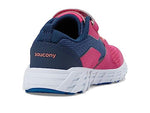 Saucony Wind Alternative Closure 2.0 Sneaker, Navy/Berry, 4.5 US Unisex Big Kid