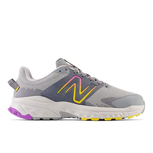 New Balance Women's Fresh Foam 510 V6 Trail Running Shoe, Shadow Grey/Cosmic Rose/Sunflower, 6.5 Wide