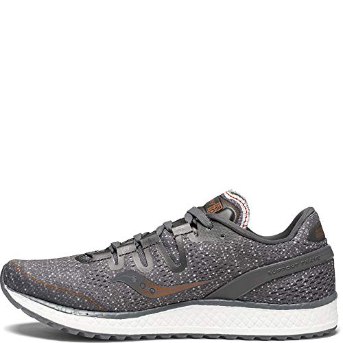 Saucony Women's Freedom ISO Running Shoe, Grey/Denim, 10.5 Medium US