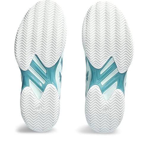 ASICS Women's Solution Speed FlyteFoam 2 Clay Tennis Shoes, 5.5, Soothing SEA/GRIS Blue