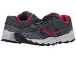 Saucony Women's Grid Raptor TR 2 Running Shoe, Charcoal/Pink, 5