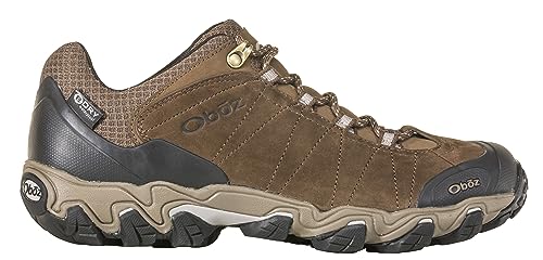 Oboz Men's Bridger Low B-Dry Waterproof Hiking Shoe, Canteen Brown, 10