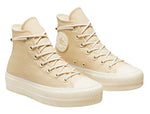 Converse Women's Chuck Taylor All Star Lift Sneakers, Oat Milk Size 8 Medium US