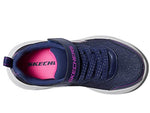 Skechers Girls Bounder-Girly Groove Sneakers, Navy, 2 Little Kid