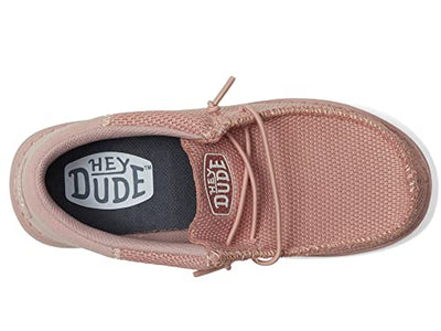 Hey Dude Boy's Wally Funk Mono Slip-On Casual Shoes (Little Kid/Big Kid) Rose Sand 12 Little Kid M