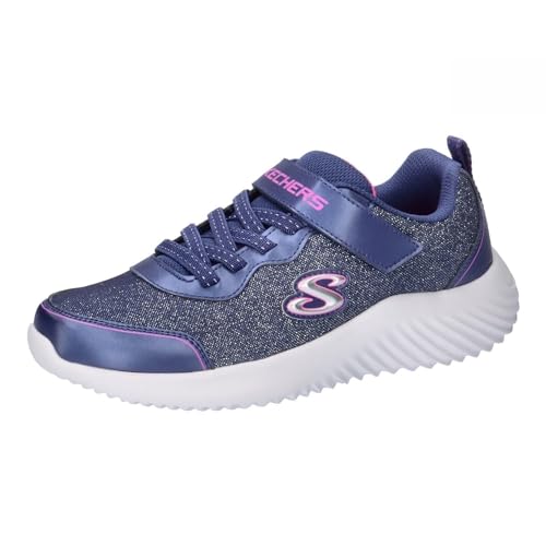 Skechers Girls Bounder-Girly Groove Sneakers, Navy, 2 Little Kid