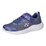 Skechers Girls Bounder-Girly Groove Sneakers, Navy, 2 Little Kid