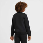 Nike Boy's Sportswear Club + HBR Crew 2 Tee (Little Kids/Big Kids) Black LG (14-16 Big Kids)