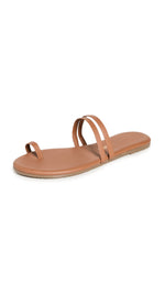 TKEES Women's Leah Sandals 8 Au Naturale