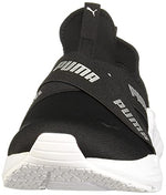PUMA Women's Wired Run Slip On Sneaker Black/Slvr 8.5 Medium US