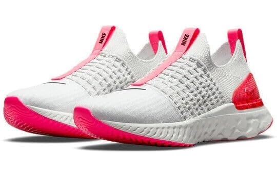 Nike Women's React Phantom Run Flyknit 2 DM8064-001 Shoes, White, 7.5