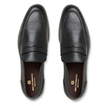Bruno Magli - Men's Lastra Penny Loafer, Italian Leather Shoes (Black, 13 M)