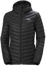 Helly-Hansen Womens Verglas Hooded Down Hybrid Insulator Jacket, 991 Black, Small