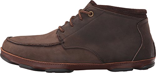 OLUKAI Mens Hamakua Dark Wood/Toffee Boot - 11