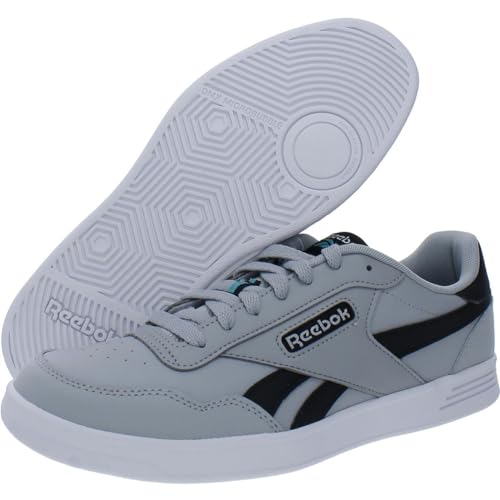 Reebok Unisex Court Advance Sneaker, Pure Grey3/Core Black/Classic Teal, 11 US Men