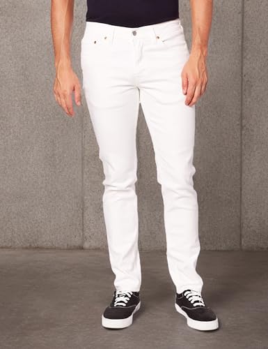 Levi's Men's 511 Slim Fit Jeans (Regular and Big & Tall), Castilleja White-Advanced Stretch (Waterless), 33W x 32L