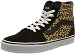Vans Women's Hi-Top Trainers Sneaker, Cheetah Black White, 9.5