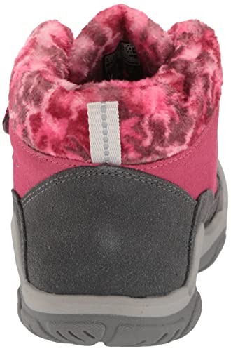 KEEN Knotch Chukka DS Mid Height Insulated Boots, Fruit Dove/Black, 10 US Unisex Little Kid