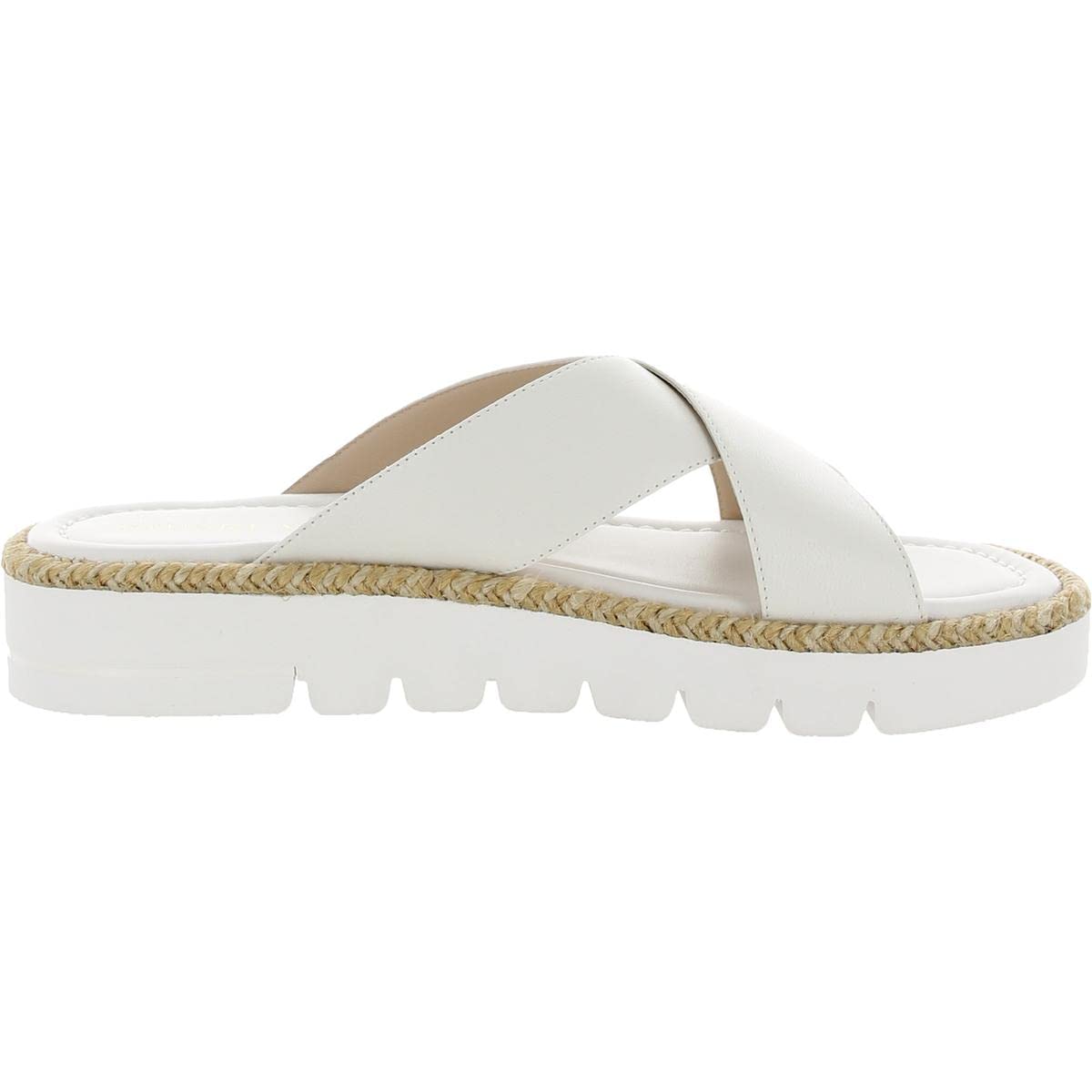 Stuart Weitzman Roza Lift Slide White 5 M