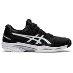 ASICS Women's Solution Speed FlyteFoam 2 Tennis Shoes, 10.5, Black/White