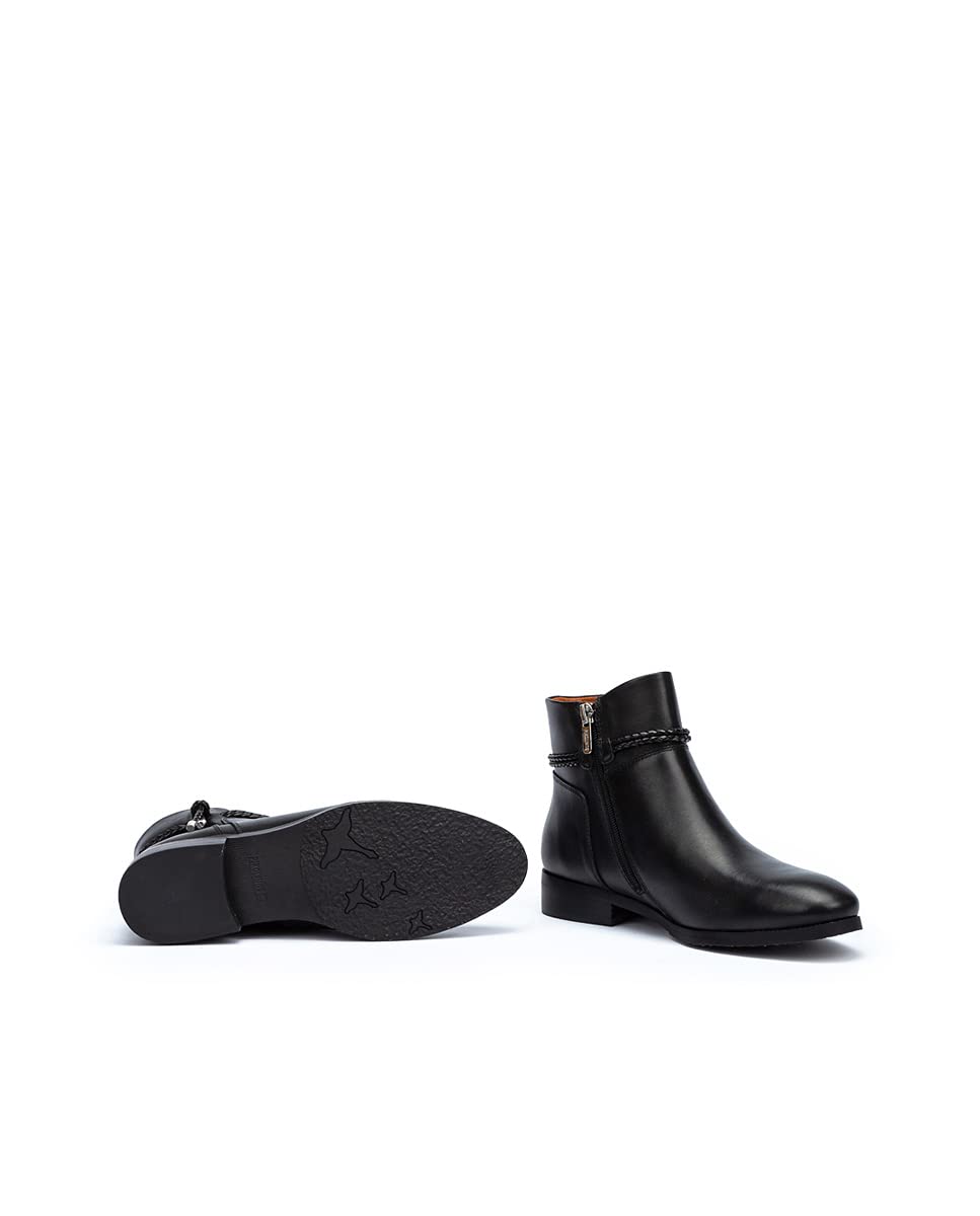 Flat Ankle Boots Leather Royal for Woman