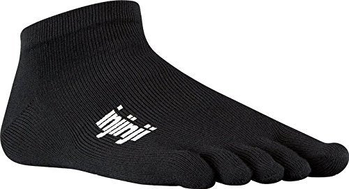 Vibram FiveFingers Men's KSO Barefoot Shoes Black/Black 43 & Toesock Bundle
