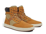 Timberland Davis Square Leather and Fabric Boot Wheat Nubuck 9 D (M)