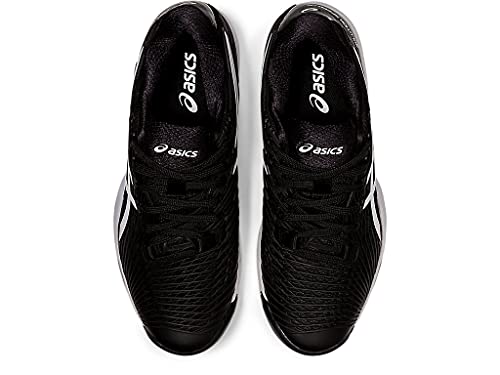 ASICS Women's Solution Speed FlyteFoam 2 Tennis Shoes, 6.5, Black/White