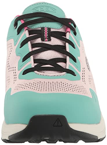 KEEN Utility Women's Sparta 2 Low Height Alloy Toe Industrial Work Shoes, Barely Pink/Black, 6.5 Wide