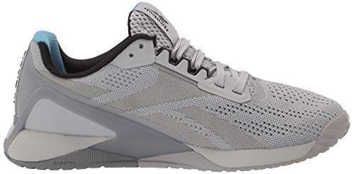 Reebok mens Nano X1 Cross Trainer, Pure Grey/Radiant Aqua, 12.5 US